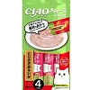 INABA CIAO CHURU Лакомство-пюре  для взрослых кошек куриное филе и кальмар 14 г х 4 шт