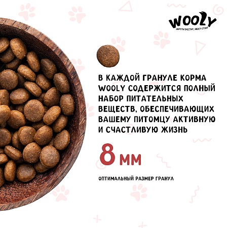 WOOLY сухой корм для взрослых кошек с курицей,10 кг